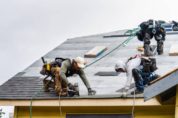 Professional Roofing technician working in Arlington, IN